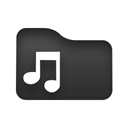 music Black icon