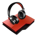 Audio, Folder Black icon