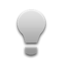 Light bulb Black icon