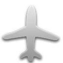 Plane, airplane Black icon
