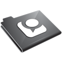 Technorati, grey Black icon