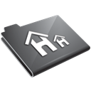 Building, Home, house, grey Black icon