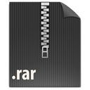 Rar, File, document, paper DarkSlateGray icon