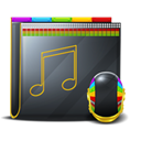 music, Folder DarkSlateGray icon