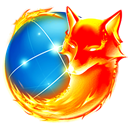 Vista, Browser, Firefox Black icon