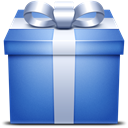 present, gift, Box, Blue, gift box SteelBlue icon