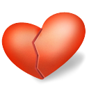 Broken, Heart, love, valentine Tomato icon