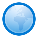 globe, planet, world, earth RoyalBlue icon