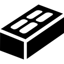 Material, Bricks, tools, Construction, tool, Brick, Tools And Utensils, Building Trade, Build, part Black icon