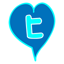 valentine, Heart, love, tweete DarkCyan icon