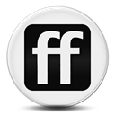 square, Friendfeed, Logo Black icon