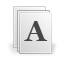 Font, document, paper, File Icon