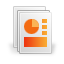 paper, powerpoint, document, ppt, File DarkGray icon