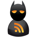 subscribe, Rss, feed, Batman Black icon