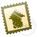 postage, Designbump, Stamp DarkKhaki icon