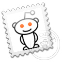 postage, grey, Reddit, Stamp WhiteSmoke icon