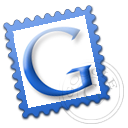 google, postage, Stamp CornflowerBlue icon