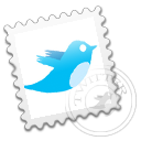 social network, postage, Sn, Stamp, twitter, Social, grey WhiteSmoke icon