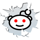 Reddit, inside Black icon