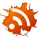 subscribe, inside, Rss, feed OrangeRed icon