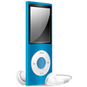 nano, ipod, Blue, off Black icon