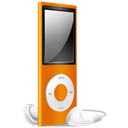 ipod, nano, off, Orange Black icon