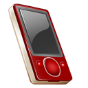 Zune, rouge, off Black icon
