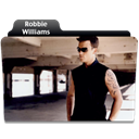 robbie, williams, Artist Black icon