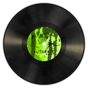 vinyl, green Black icon