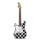 guitar, stratocaster, ska Black icon