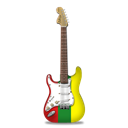 stratocaster, Reggae, guitar Black icon