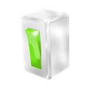green, button Black icon