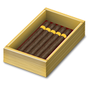 open, habanos, stop, Box DarkOliveGreen icon