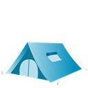 Tent Black icon