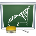 teaching, education, school, teach, learn, Black board DarkSlateGray icon