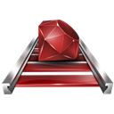 rubyonrails Black icon