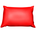 pillow, red Black icon
