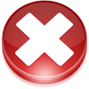 cancel, no, Close, stop Brown icon