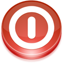 shutdown, Power off, turn off IndianRed icon