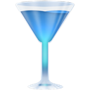 wineglass, Blue Black icon