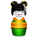 Korea, green Black icon