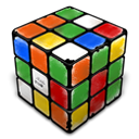 cube, rubik, trashed Black icon