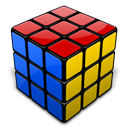 rubik, cube Black icon