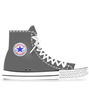 converse, grey Black icon
