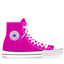 pink, converse Black icon