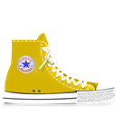 converse, yellow Black icon