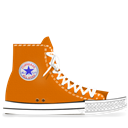 Orange, converse Black icon