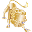 Animal, lion Black icon