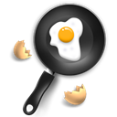 mini, breakfast Black icon