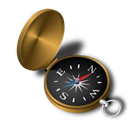 compass, gyro Black icon